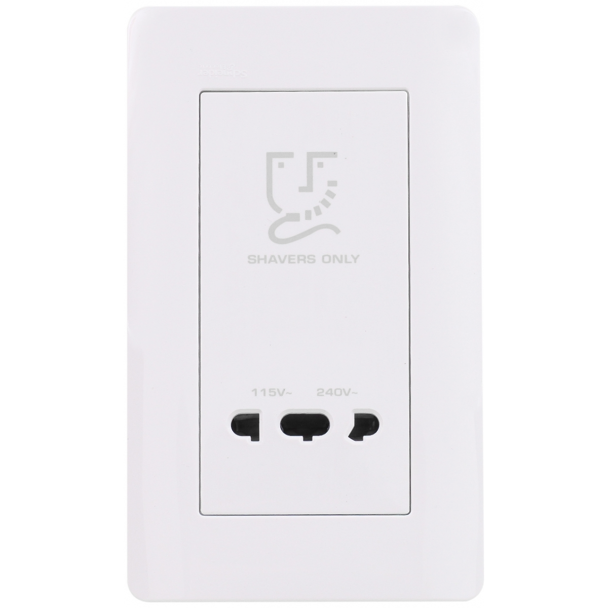 Schneider Electric ZENcelo E84T727V WE 鬚刨插座 (凝白) | 115V/240V